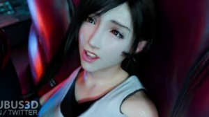 Tifa begs to be fucked harder in her pussy by Scarlet’s huge cock - ﻿3D animation on Crohasit