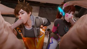 Tracer & D.Va Part 1 [Defaut][TheCount][NO WM] - ﻿3D animation on Crohasit