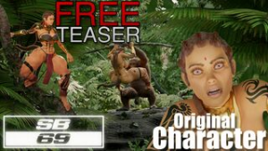 Tribal Woman Fucked by Chimp with Big Cock [TEASER] - ﻿3D animation on Crohasit
