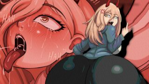 [Vanillart23] Power really just seems to want it tbh… - chainsaw man animation on Crohasit