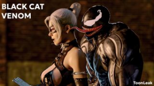 Venom Caught A Black Cat - ﻿3D animation on Crohasit