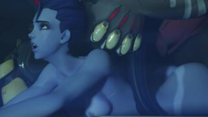 Widow X Doomfist – Sub Español - ﻿3D animation on Crohasit