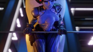 Widowmaker railed by Horse [TheBartender] - ﻿3D animation on Crohasit