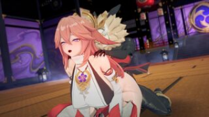 Yae Miko X Hilichurl_S - iwara animation on Crohasit