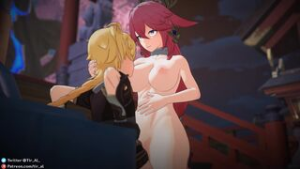 Yae Miko uncensored 4K [Tir_Al] - ﻿3D animation on Crohasit