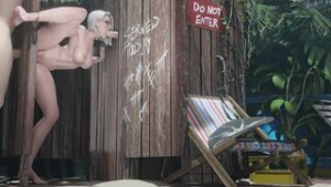 ZMSFM Ashe Gloryhole (White version) - ﻿3D animation on Crohasit