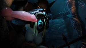 ZMSFM Sylvanas and Genn - ﻿3D animation on Crohasit