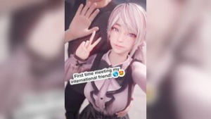 asian chick - ﻿3D animation on Crohasit