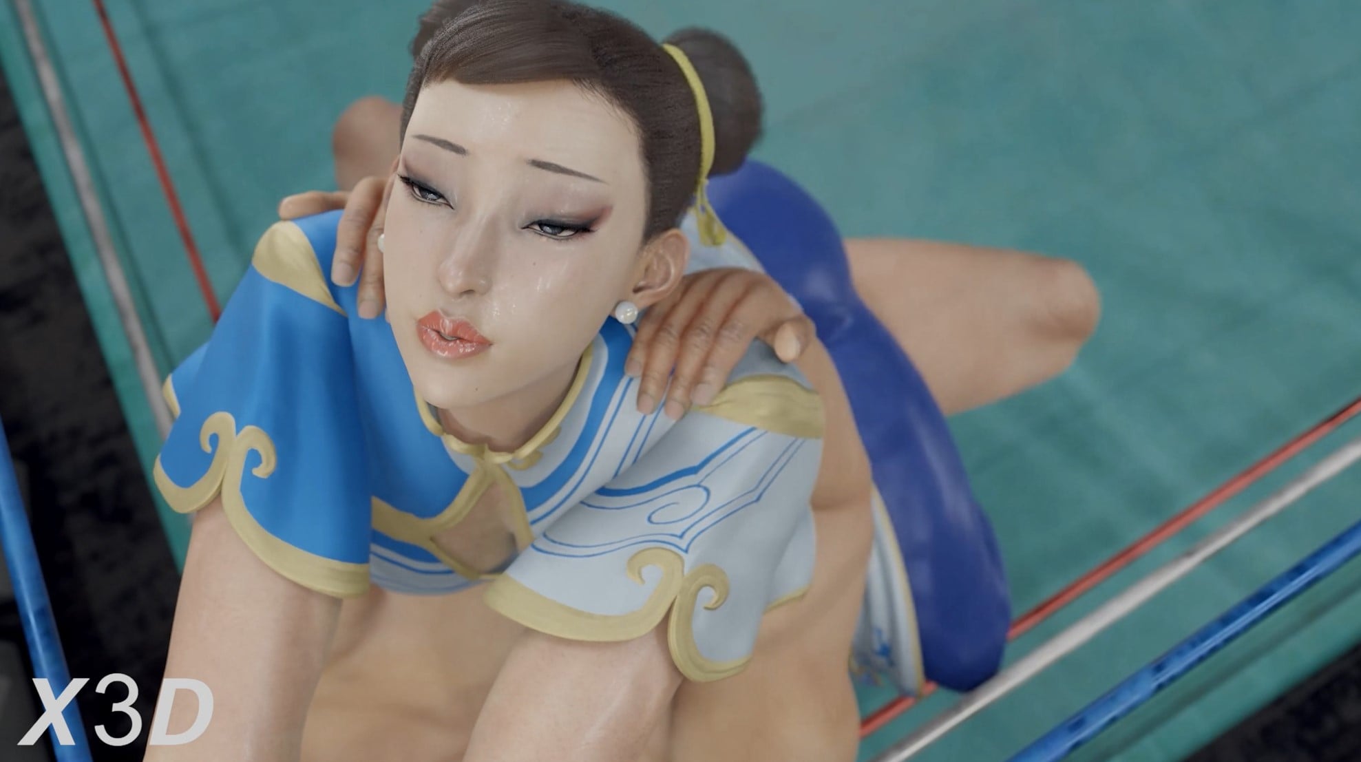 Chun-Li Gym Workout [White][X3D][4K] - ﻿3D animation on Crohasit