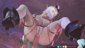 elf sleeping in forest - ﻿3D animation on Crohasit
