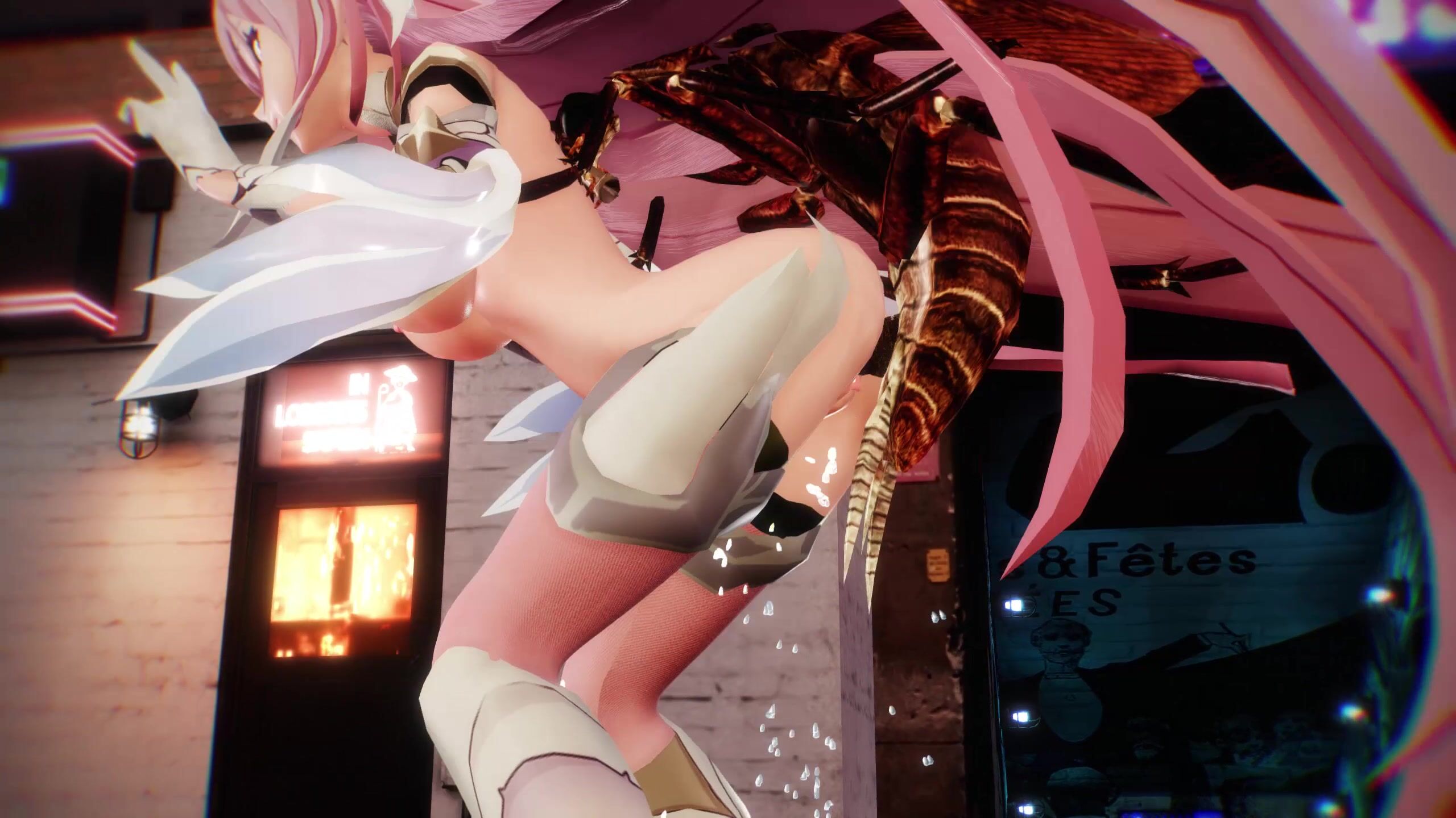 Elysia public sex with cockroach - ﻿3D animation on Crohasit