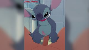 (feralfrenzyanim)Stitch gives into his pre-programmed breeding impulses - Disney animation on Crohasit