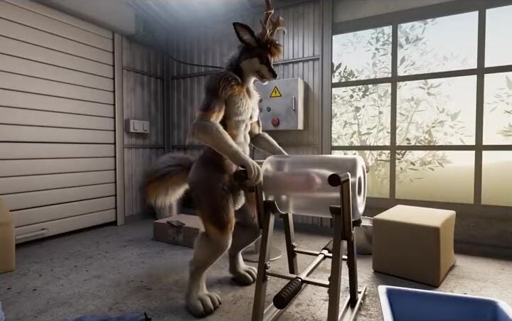 Fleshlight pounding (by H0rs3) - original animation on Crohasit