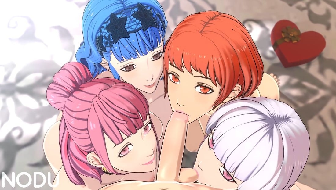 Group Blowjob Session [Nodu] - ﻿3D animation on Crohasit