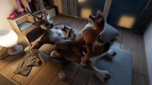 [h0rs3] Coda And Deer - ﻿3D animation on Crohasit