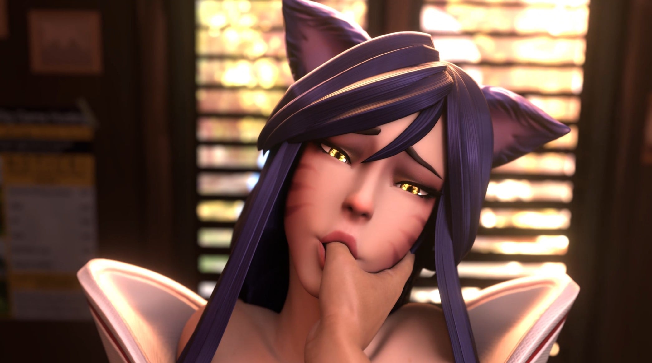 KDA Ahri League of Legends [Clothed][ArawAraw][4K] - ﻿3D animation on Crohasit