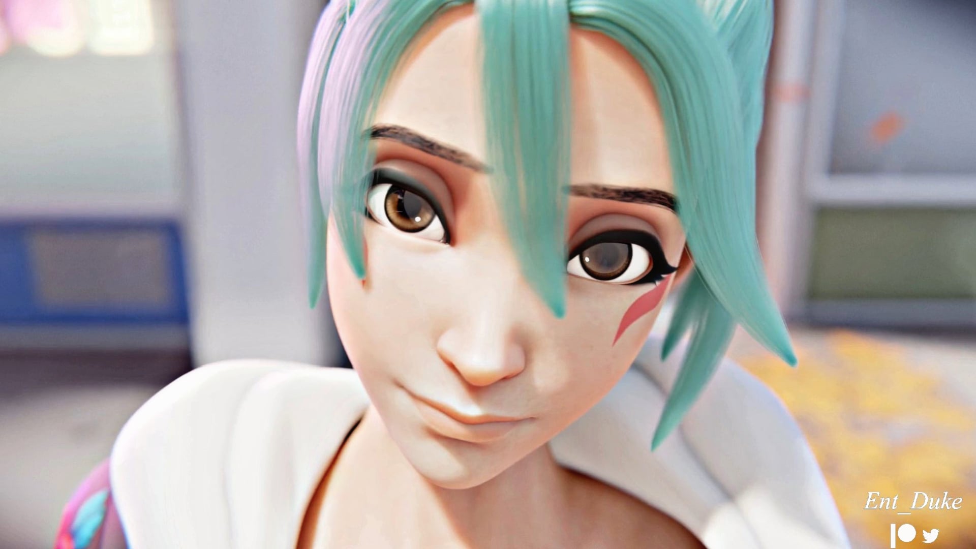 Kiriko Street Blow & Pie [Ent_Duke][4k] - ﻿3D animation on Crohasit