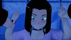 krillin and 17 - ﻿3D animation on Crohasit