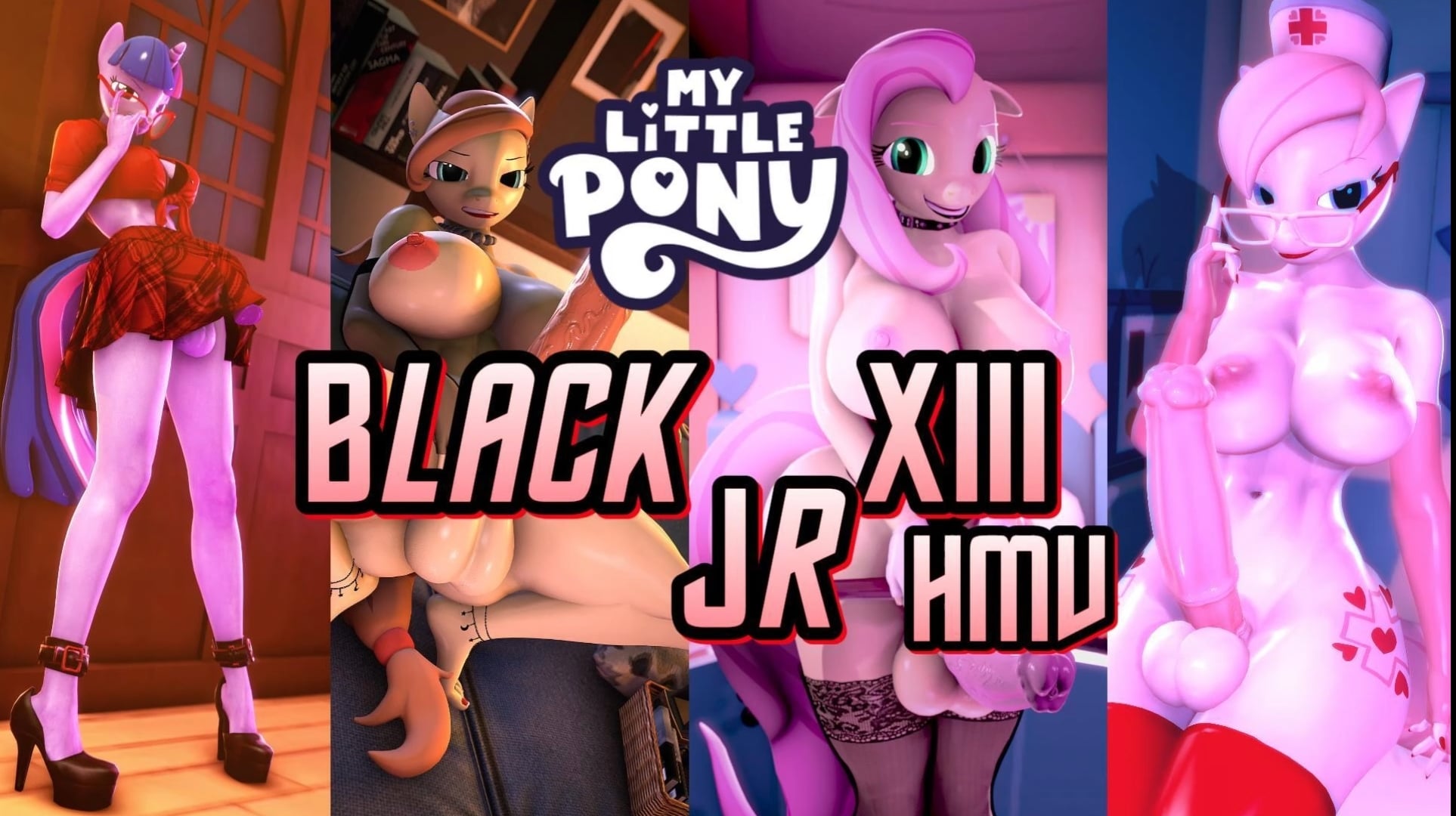 MEGA MLP HMV: BlackjrXIII [4K] - ﻿3D animation on Crohasit
