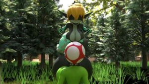 oh don’t mind me, i’m just…”watering” the plants - ﻿3D animation on Crohasit