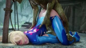 samus captured by monster (noname55) - ﻿3D animation on Crohasit