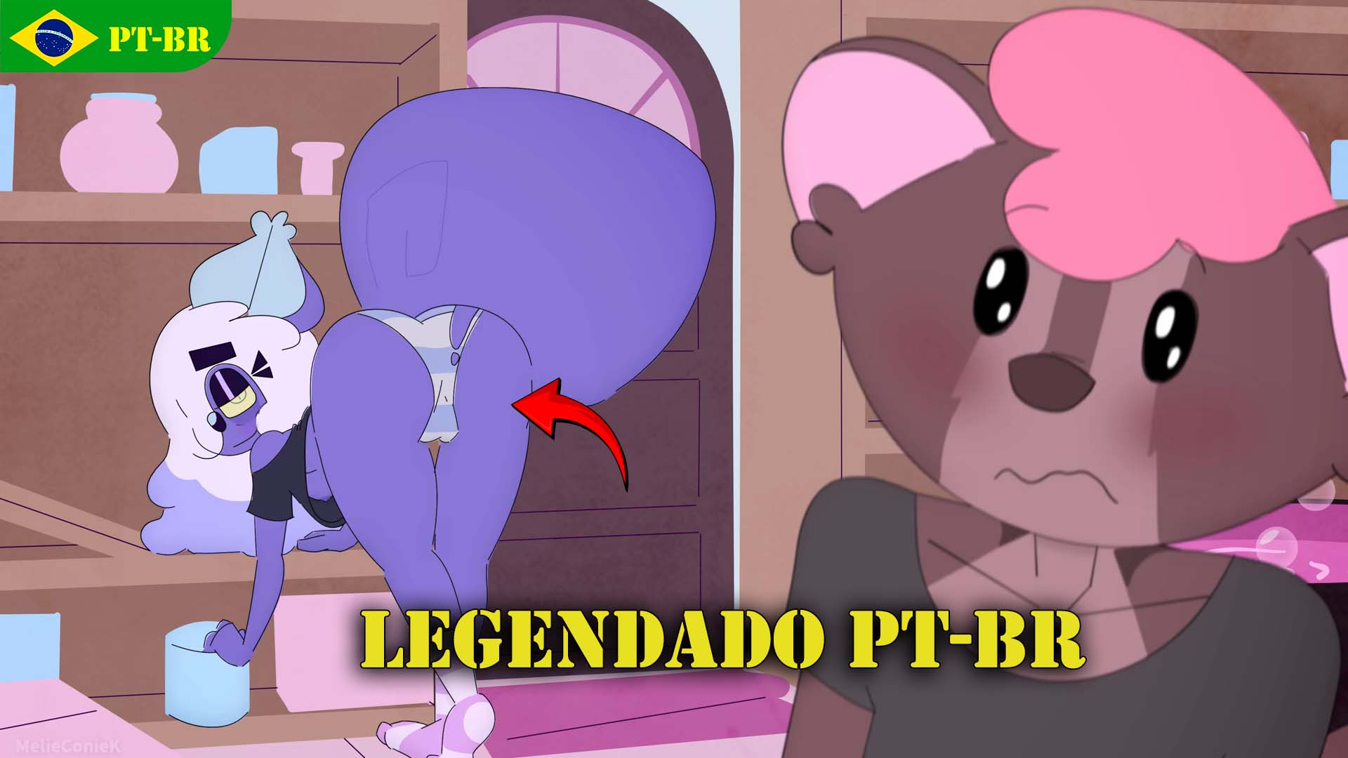 Stuffed 2: Wipe It All Away | LEGENDADO PT-BR (Comissão) - 2D animation on Crohasit