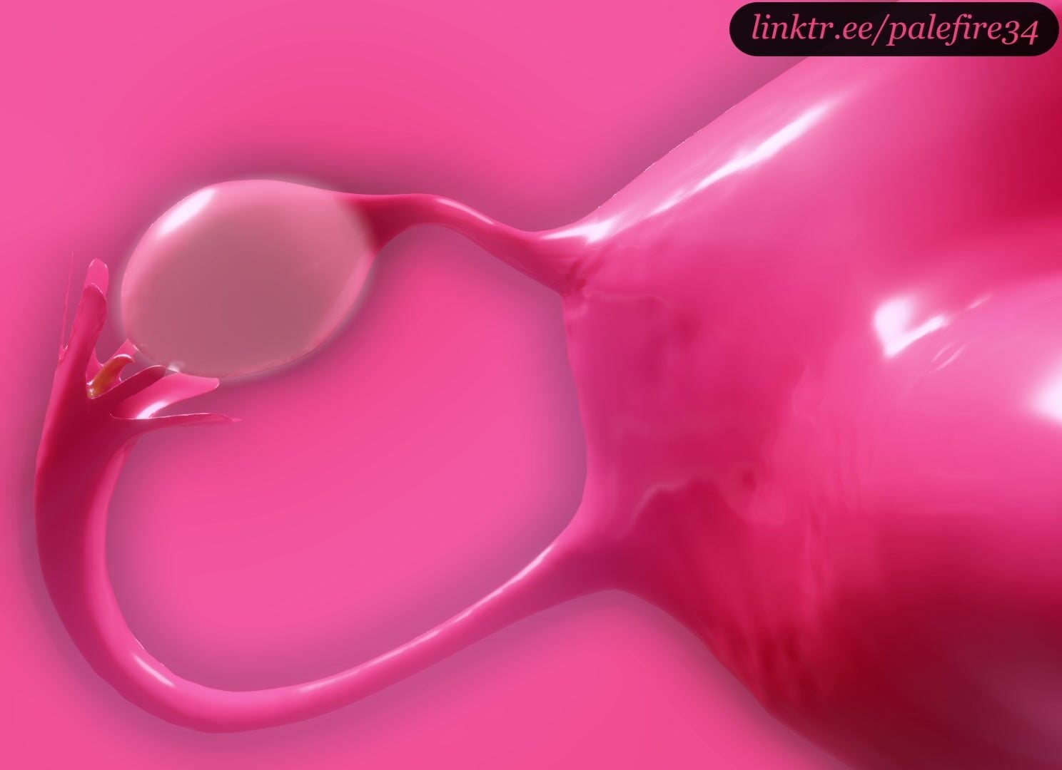 Tentacles reach Aerith’s ovaries - ﻿3D animation on Crohasit