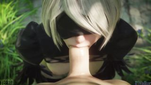 2B Deepthroat – Yeero - Nier Automata animation on Crohasit
