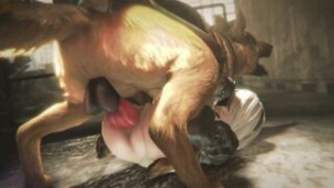 2B Fucked By A Dog [Lesdias] - ﻿3D animation on Crohasit