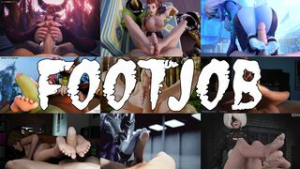 30 Minutes Of Footjob - ﻿3D animation on Crohasit
