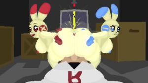 [4K]Mitty’s Plusle And Minun - Pokemon animation on Crohasit