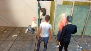 A homeless man gets pleasure in the toilet - ﻿3D animation on Crohasit
