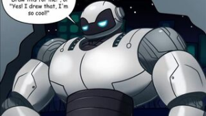 AI Robot CumDump Full Smaller Size - 2D animation on Crohasit
