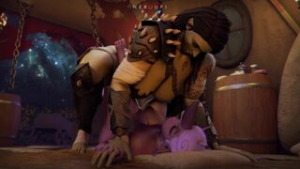 Abzug & Dahlia in the Breeding hut! - ﻿3D animation on Crohasit