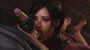 Ada Ball Sucking [Barefoot][Bulgingsenpai] - ﻿3D animation on Crohasit