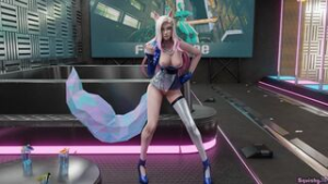 Ahri Goes All Out When It Cums To Clubbing [Squishy3D] - ﻿3D animation on Crohasit