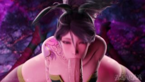 Akali Blowjob (No Mask) – AZNYAN07 - ﻿3D animation on Crohasit