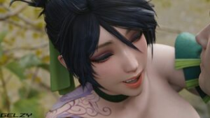 Akali The Rogue Assassin [White][Gelzy] - ﻿3D animation on Crohasit