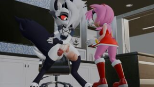 Amy playing with loona’s balls - ﻿3D animation on Crohasit