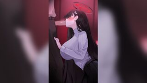 [Asayuki] Rio Blowjob - blue archive animation on Crohasit