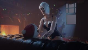 Ashe’s Chrismas gift Part 2. [VGErotica] - Overwatch animation on Crohasit