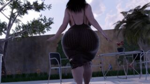Aya’s Evening Stroll… - ﻿3D animation on Crohasit