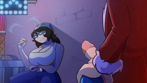 Azami in the city night - 2D animation on Crohasit