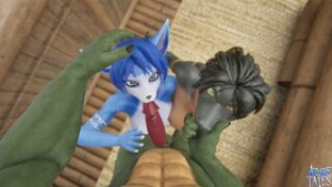 Azure Tales – Kai and Lyn Threesome - ﻿3D animation on Crohasit