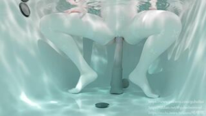 Barbara Riding Dildo on Bathtub - Genshin Impact animation on Crohasit