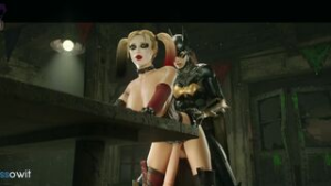 Batgirl X Harley [Futa] (SUB ESPAÑOL) - ﻿3D animation on Crohasit