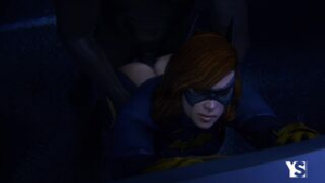 Batgirl gets a surprise attack from behind from local Gotham thug. [Youngiesed] - DC Comics animation on Crohasit