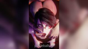 Bayonetta BACKSHOTS - ﻿3D animation on Crohasit