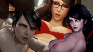 Bayonetta HMV PMV Push it - ﻿3D animation on Crohasit