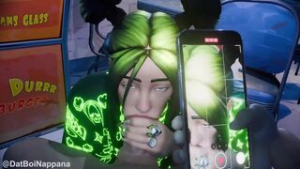 Billie Eilish Recorded Deepthroating Cock - ﻿3D animation on Crohasit